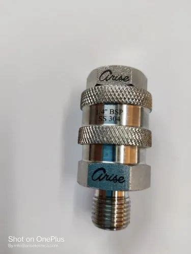 Stainless Steel Through Out QRC Male X Male For INDUSTRIAL Size 1