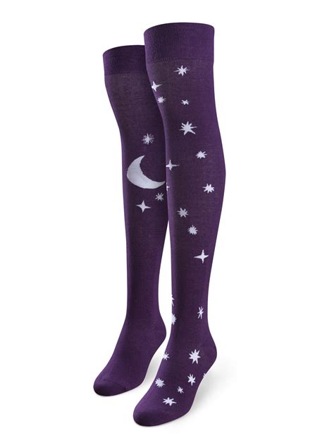 Over The Knee Socks Moon And Stars Dedoles