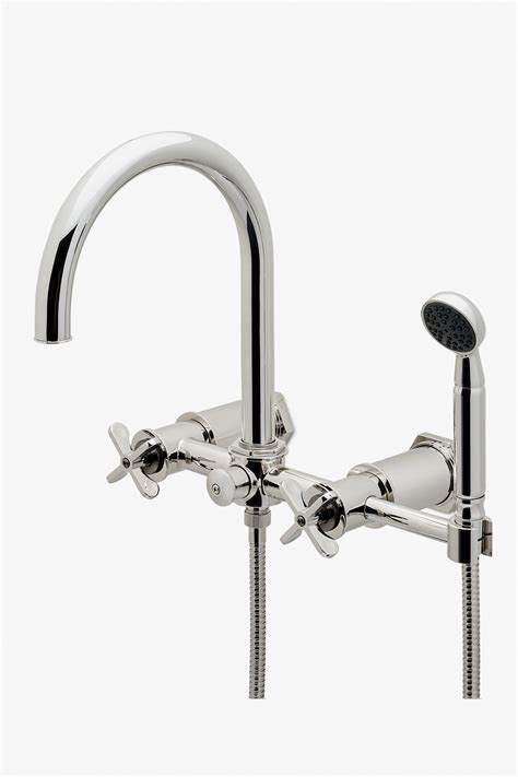 Henry Floor Mounted Exposed Tub Filler With Handshower And Two Tone