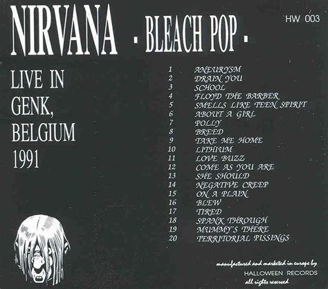 Nirvana Cd Bleach Pop