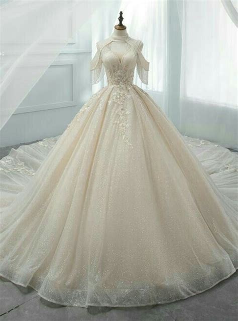 Pin By Secret Writer On Bridal Gawns Wedding Dress Champagne Ball