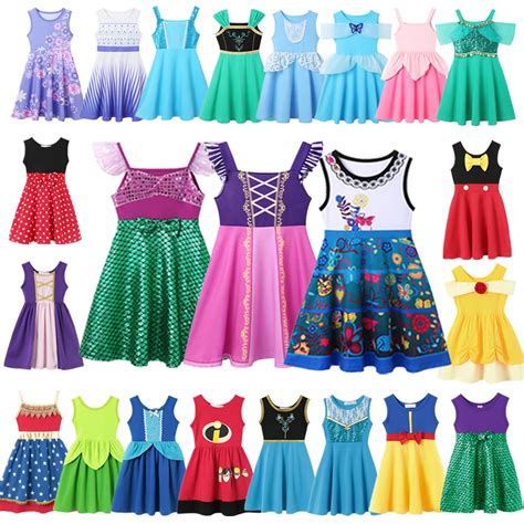 S E Sommer M Dchen Prinzessin T Glich Freizeit Kleid Gefroren Elsa