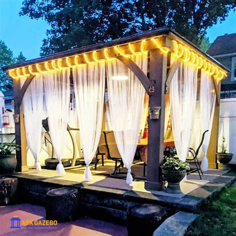 How To Decorate A Gazebo With Lights Gazebo Lighting Ideas