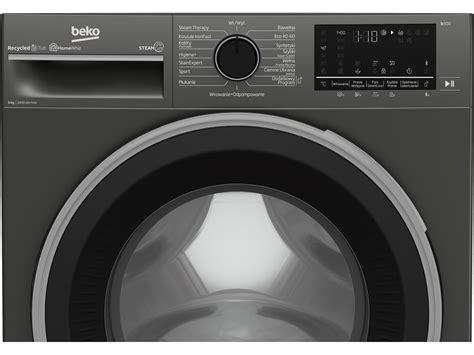 Pralka BEKO B3WFU59415MPBS B300 9kg 1400 Obr SteamCure Manhattan Gray A