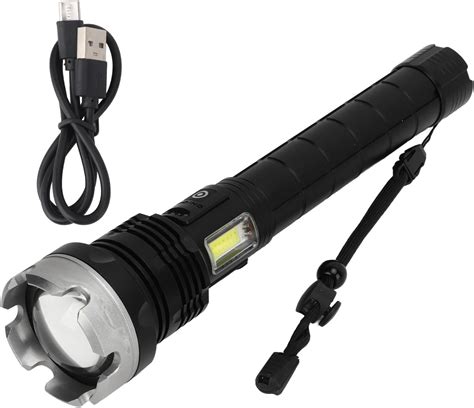 Rechargeable Led Flashlights Super Bright 4 Modes Zoomable Waterproof