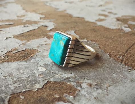 Men S Ring Size Sterling Silver Turquoise Jewelry Native American