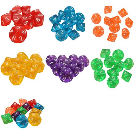 10-Dices D10 Ten Sided Gem Dice Die for RPG Dungeons&Dragons Board ...