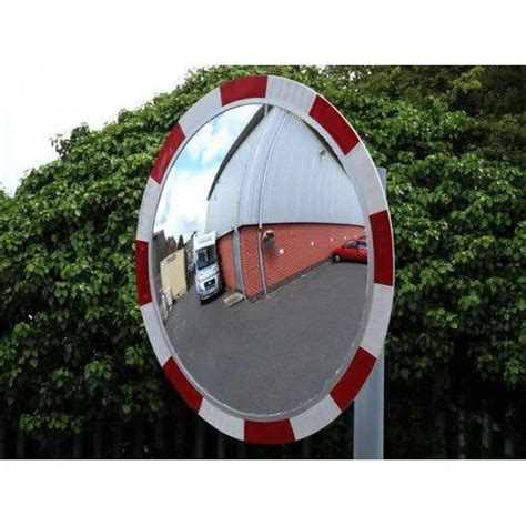 Polycarbonate Safety Convex Mirror Size Cm 60 100 Cm For Road