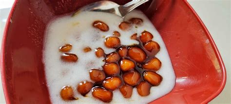 Close up view of Bubur Candil is a traditional Indonesian dish which is ...