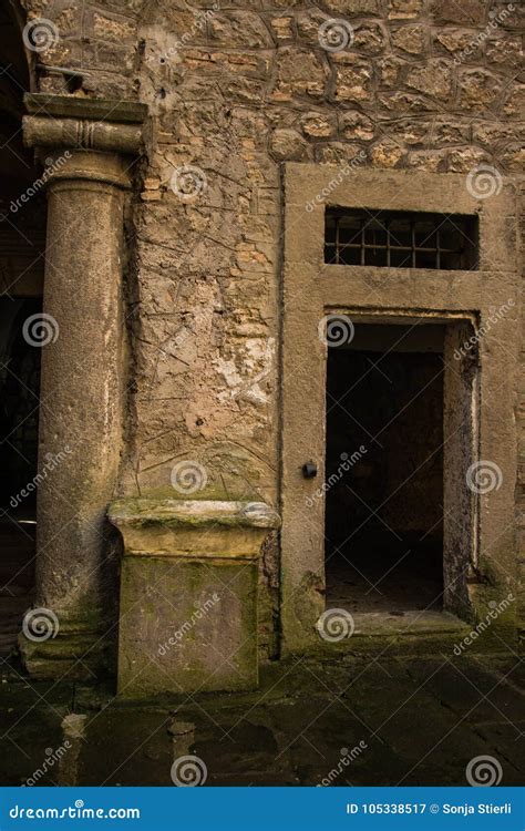 Inside the Castle of Soriano Nel Cimino Stock Image - Image of door ...