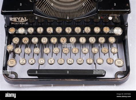 Keyboard And Typewriter Keys Detail Evolution Of Technology In