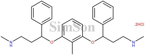 Atomoxetine Impurity G Dihydrochloride CAS No NA Simson Pharma Limited