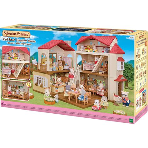 Calico Critters Red Roof Country Home Secret Attic Playroom Jr Toy