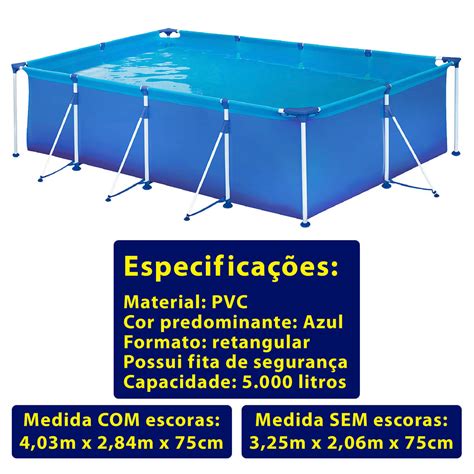 Piscina Estrutural Mor 5000L Pool Store Piscinas Lazer