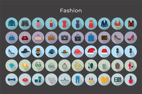 Fashion Vector Icons V2 – MasterBundles