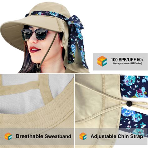 Women Foldable Wide Brim Hat Uv Protection Summer Travel Beach Sun Hat