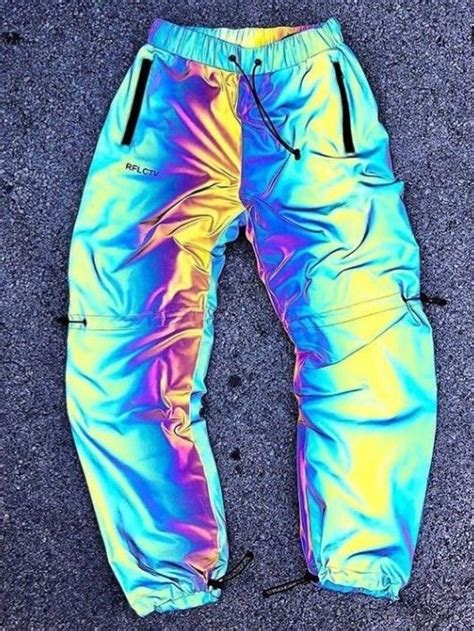 Neon Party Outfits Party Outfit Men Holographic Fashion Tracksuit