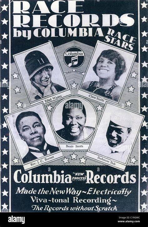 COLUMBIA RACE RECORDS ADVERT about 1935 featuring Ethel Waters Stock Photo, Royalty Free Image ...