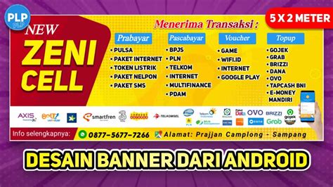 Desain Banner Untuk Konter Hp Keren Dari Android Pixellab Template