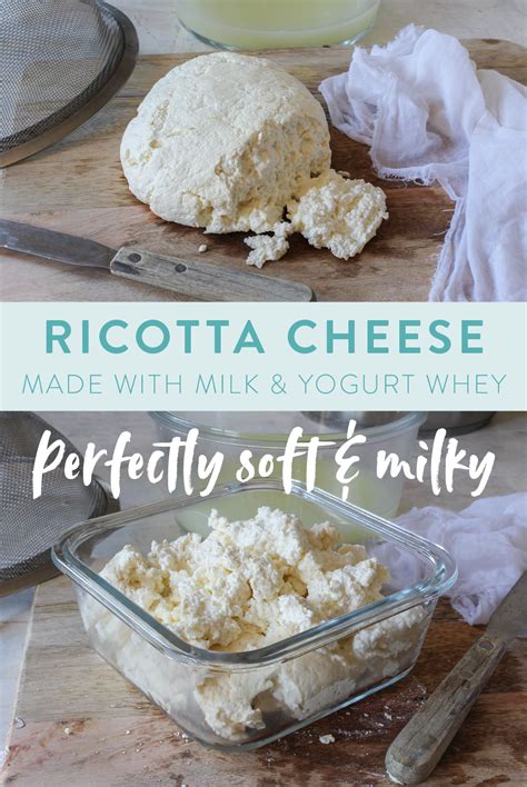 How To Make Ricotta From Milk And Yogurt Whey Recipe Whey Recipes