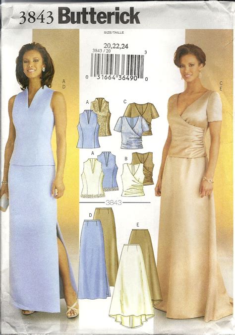 Butterick Evening Separates Bride Dress Patterns Bridal Sewing