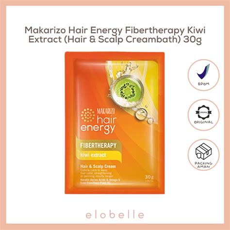 Jual Makarizo Hair Energy Fibertherapy Hair Scalp Creambath Kiwi 30