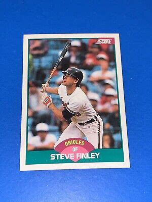 Score Traded Steve Finley Rookie Card Rc T Orioles Set Break Nm