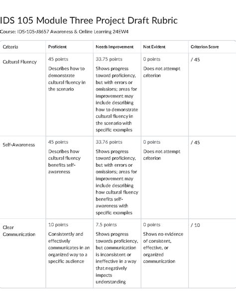 Project Draft Elevating Your Cultural Fluency Ids J