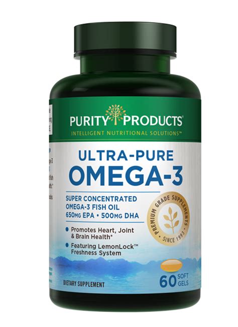 Ultra Pure Omega 3 Fish Oil With Lemonlock ® Omega 3 Fischöl Omega 3