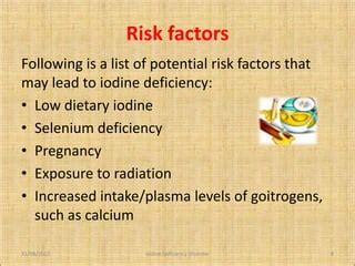 Iodine deficiency disorder | PPT