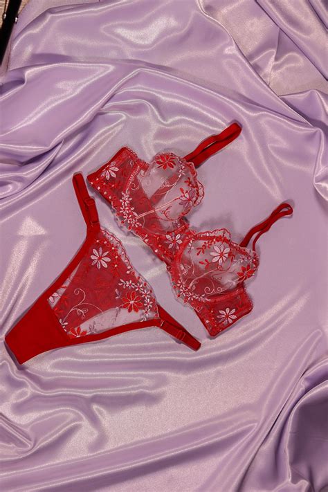 ROSY LINGERIE SET Etsy