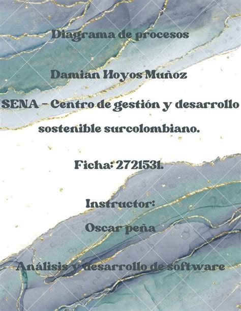 Diagrama de Procesos Análisis y Desarrollo de Software Damian Hoyos