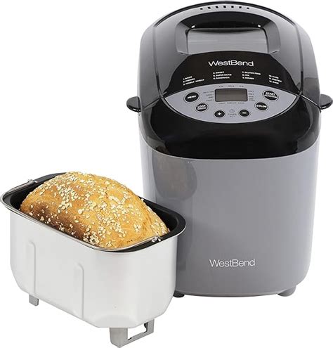 West Bend 47413 Hi Rise Programmable Bread Maker Machine With Horizontal Dual Blade