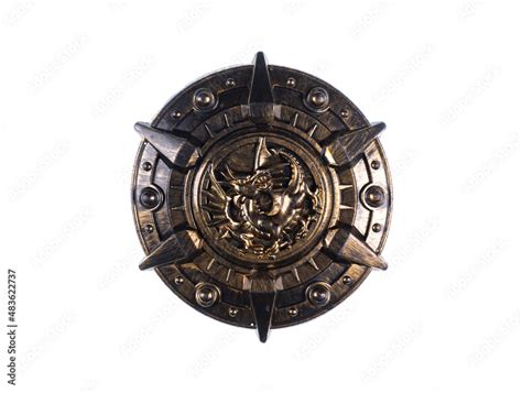knight shield isolated  white background stock photo adobe stock
