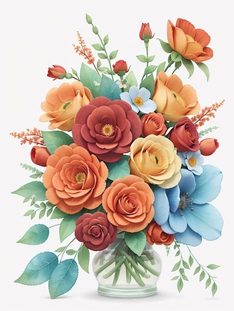 Premium AI Image | detailed and realistic watercolor flower