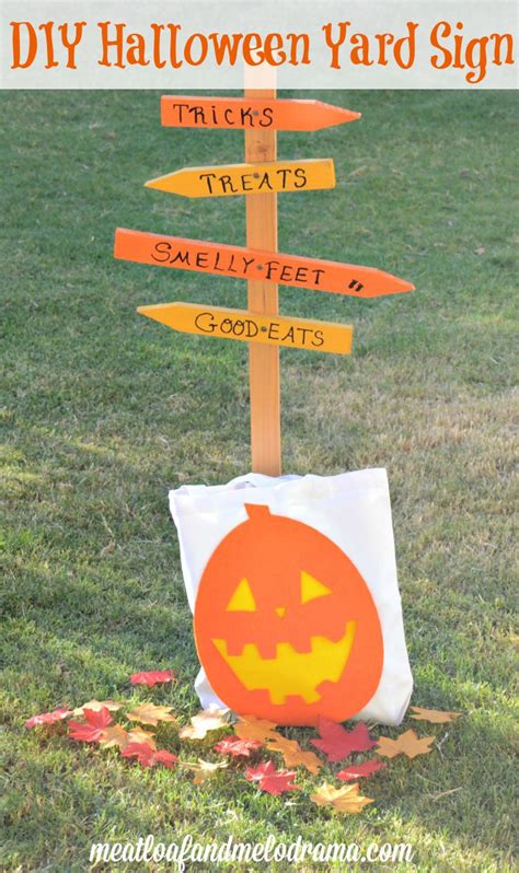 DIY Halloween Yard Sign - Meatloaf and Melodrama