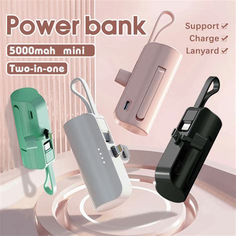 Powerbank Mini 5000mah Portable Charger Lightweight Power Bank With Iphone Power Bank Fast