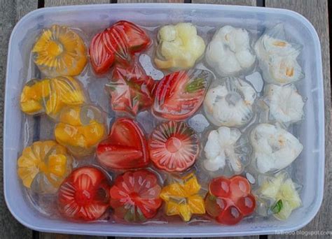 Japanese Konnyaku Jellies With Fresh Fruit Pieces Inside Are Absolutely