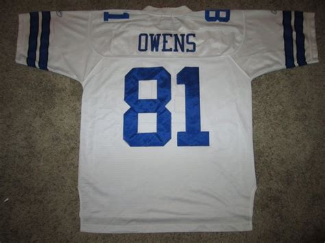 #81 TERRELL OWENS Dallas Cowboys NFL WR White Throwback Jersey | Lone ...