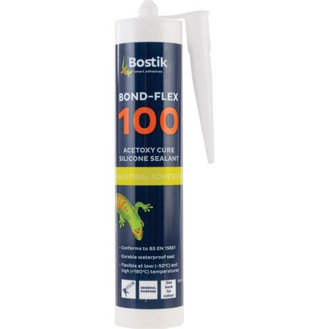 Bostik 100hma Bond Flex Clear Silicone Sealant 290ml Zoro Uk