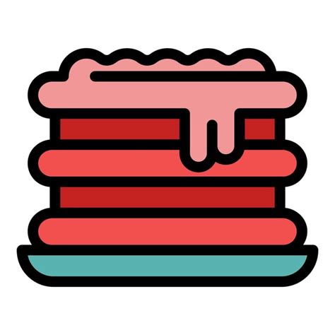 El Icono De Lasagna De Mantequilla Contorno Vector Pasta De Lasagna