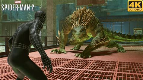 Spider Man Vs The Lizard With Sam Raimi Black Suit Marvel S Spider