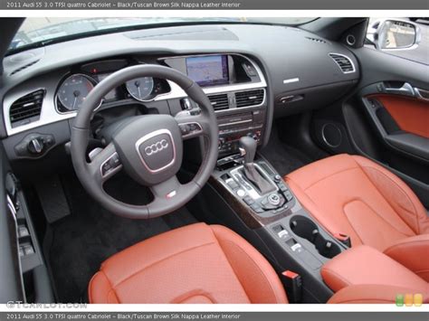 Blacktuscan Brown Silk Nappa Leather 2011 Audi S5 Interiors