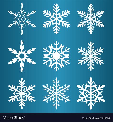 Snowflakes Winter Season Christmas Snow Royalty Free Vector