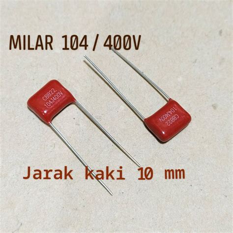 Jual Milar Capacitor Nf V J Volt Kapasitor Shopee