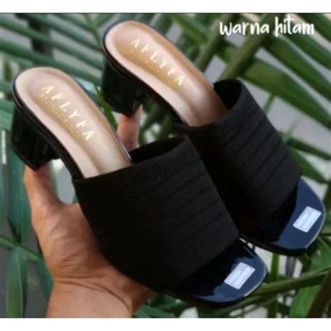 Jual Sandal Hak Tahu Wanita Kokop Rajut Shopee Indonesia