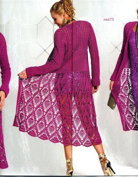 Sobretudo em crochê | Long crochet cardigan, Crochet dress, Lace fashion