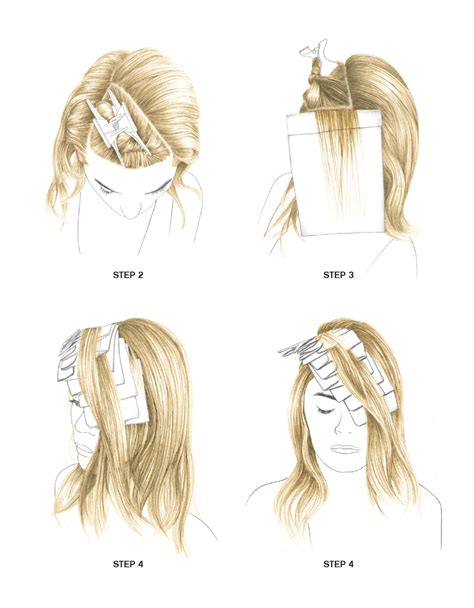 Beginner Step By Step Balayage Placement Diagram Balayage Pl