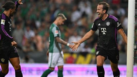 Nervous Kane Scores On Bundesliga Debut As Bayern Beat Bremen