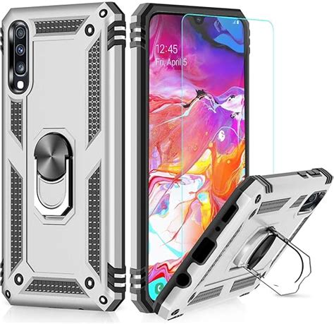 Leyi For Samsung Galaxy A70a70s Case With Ring Holder Full Body Protective Military Grade